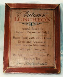 Autumn Lunch